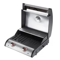 Hordozható elektromos grill, kétégős